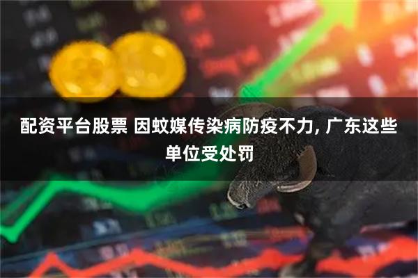 配资平台股票 因蚊媒传染病防疫不力, 广东这些单位受处罚